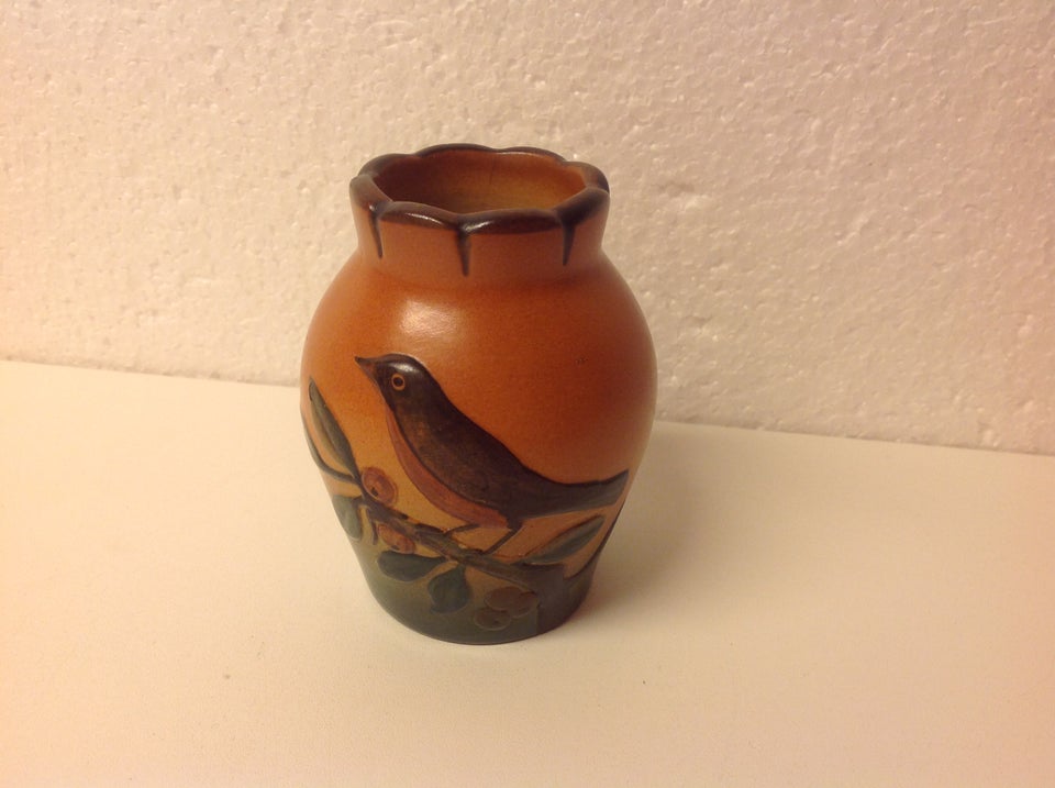 Ældre Keramik Lille Brun Vase med