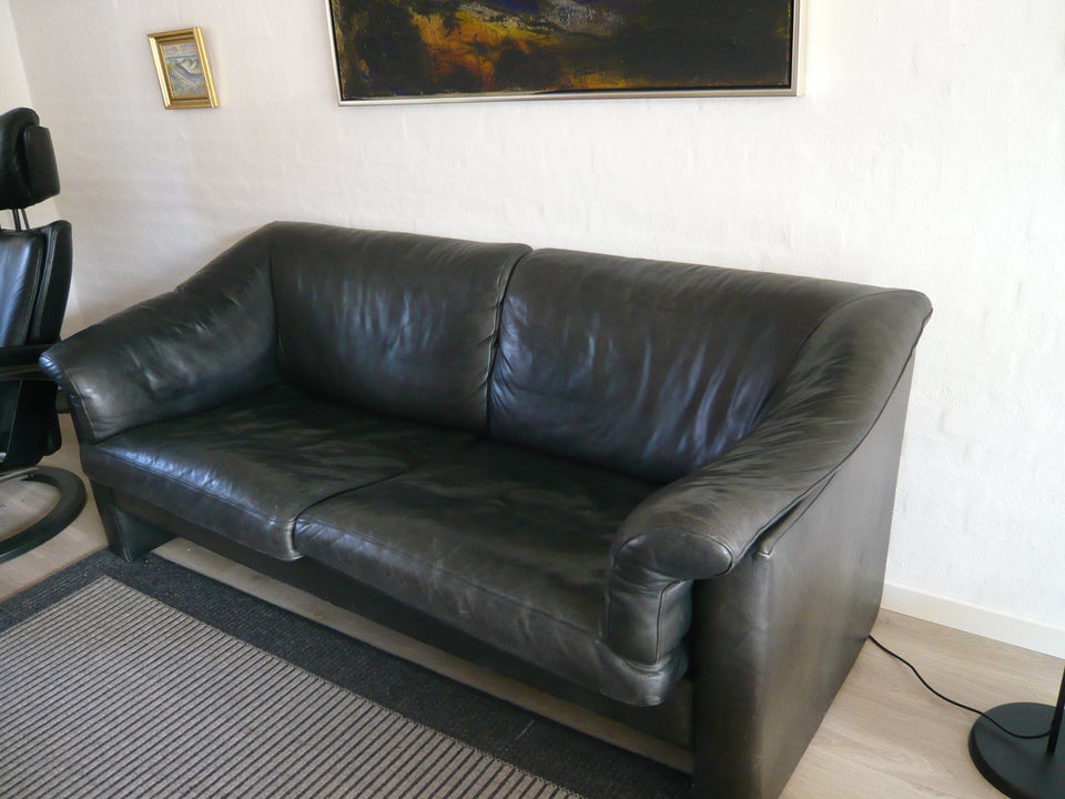 Sofa læder 2 pers