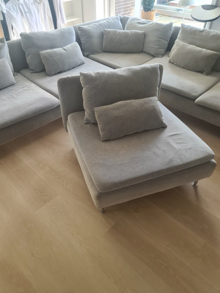 Hjørnesofa stof 6 pers