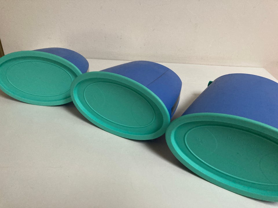 Plastik 3 retro bøtter Tupperware