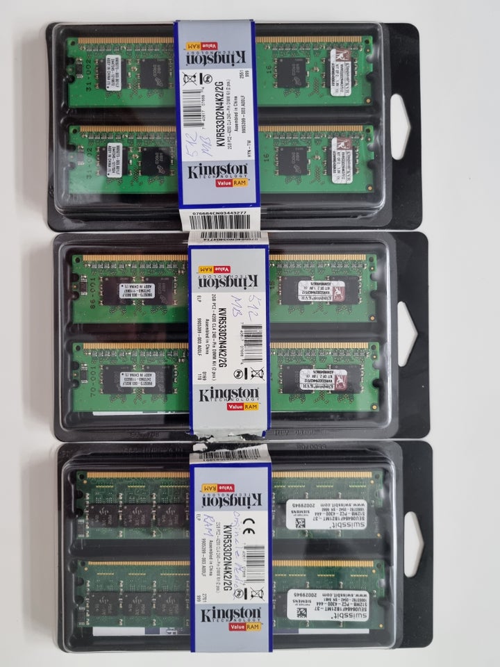 Kingston 256MB til 2GB DDR2 SDRAM