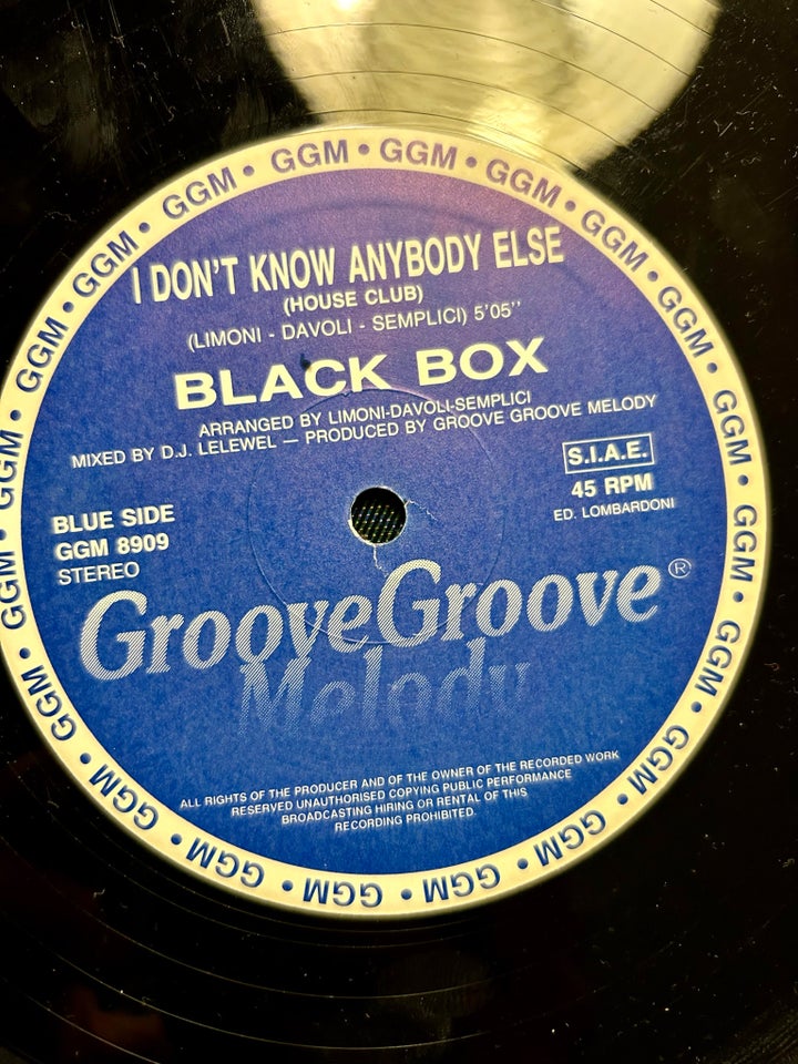 Maxi-single 12", Black Box, I Don’t