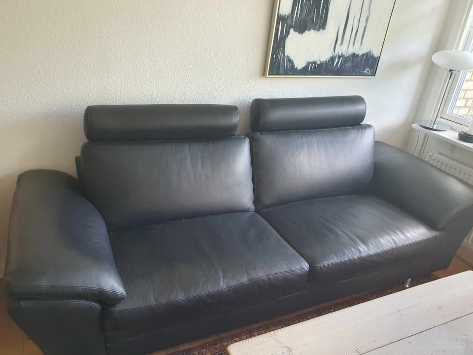 Sofa, læder, 2 pers.