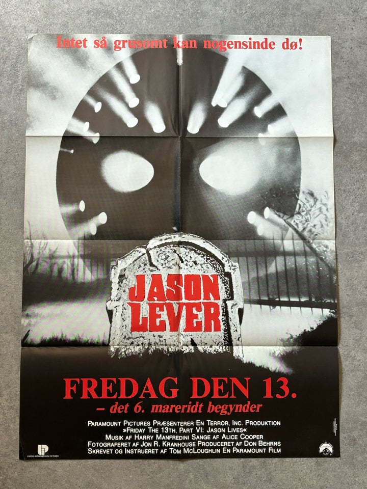 Filmplakat Fredag den 13 motiv: