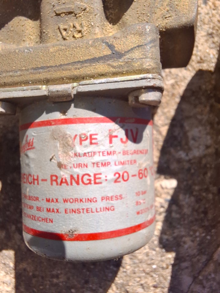 Danfoss type FJV RA/DA