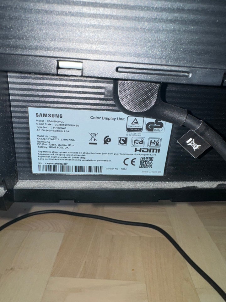 Samsung, C34H890WGU, 34 tommer