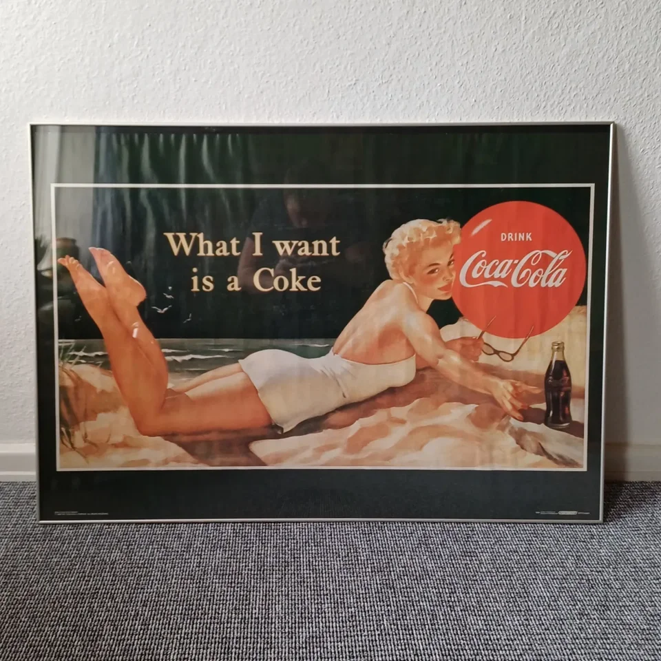 Plakat Coca-Cola motiv: Pin up