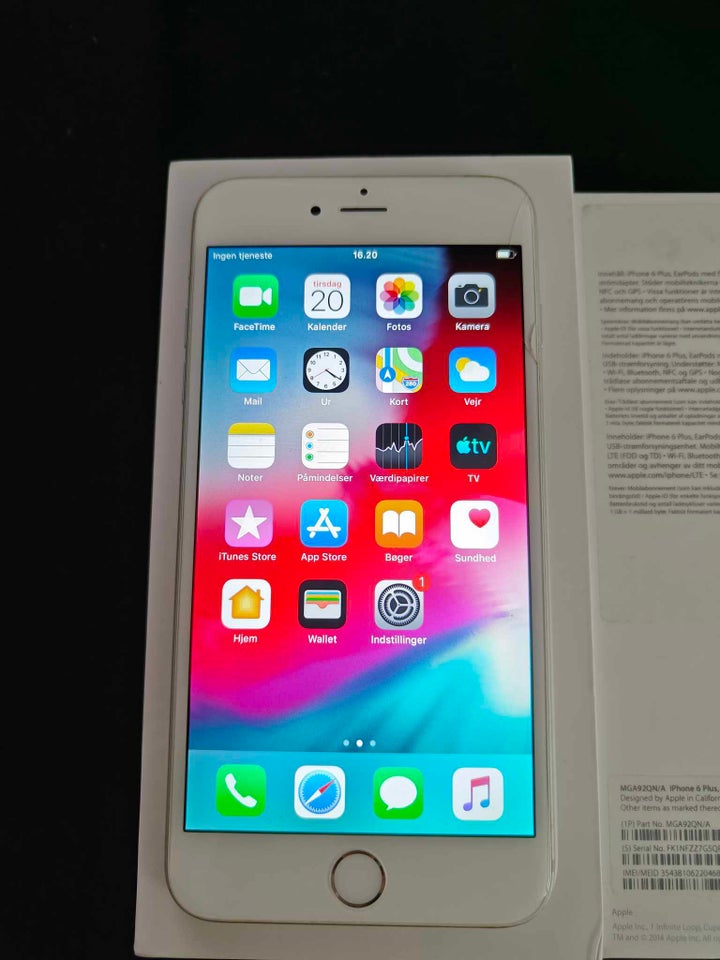 iPhone 6 Plus 16 GB hvid