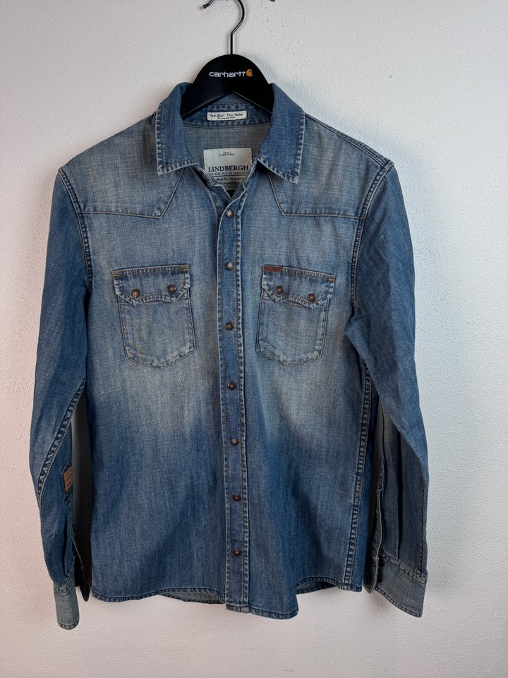 Skjorte, Lindbergh denim skjorte ,