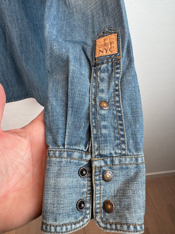 Skjorte, Lindbergh denim skjorte ,