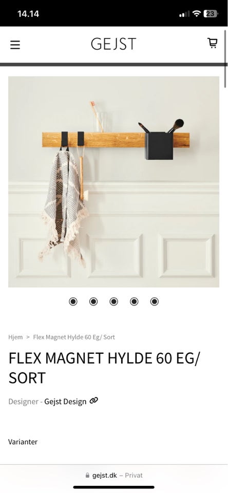 Magnet hylde, Gejst