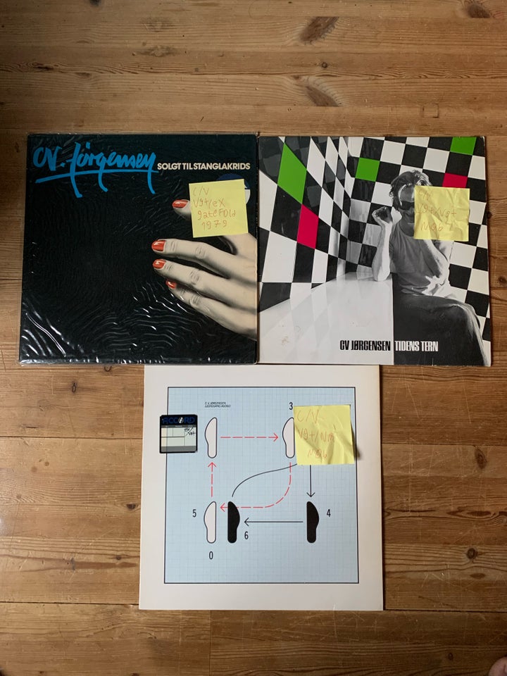 LP, CV. Jørgensen, 3 Lp’er