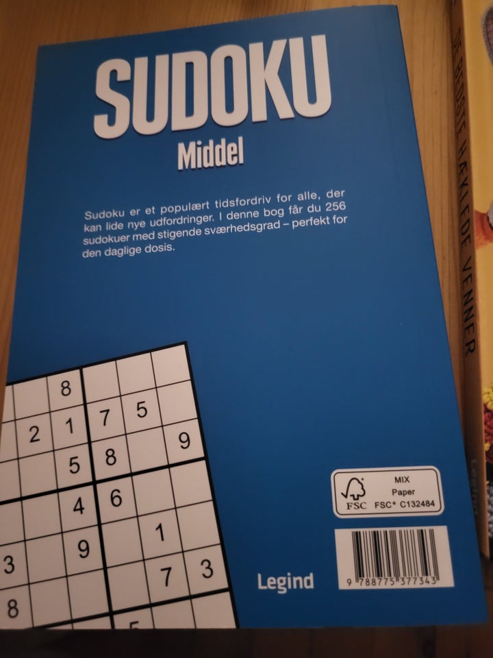 Middel svær Sudoku hæfte., Sudoku