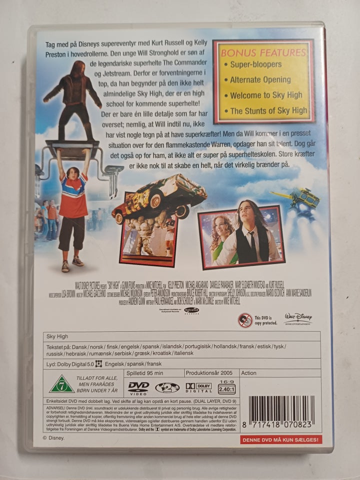 Sky High, DVD, familiefilm