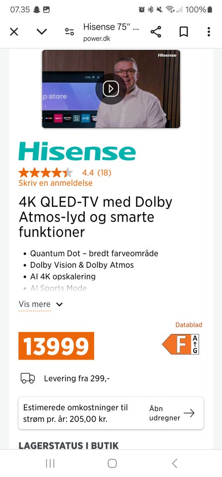 LED, Andet mærke, Hisesnse