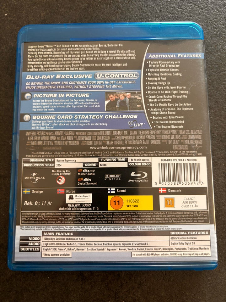 The bourne supremacy Blu-ray