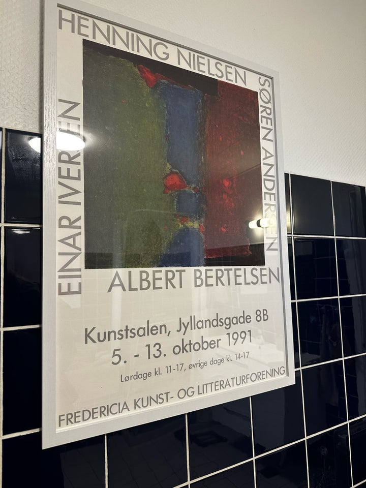 Kunst plakat, Albert Bertelsen , b: