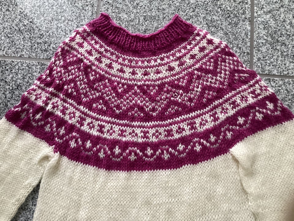 Sweater, Håndstrikket , 100% uld