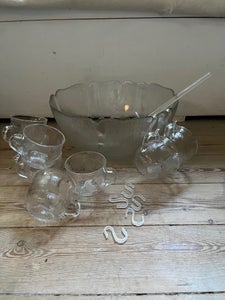 Glas Bowle og kopper Arcoroc