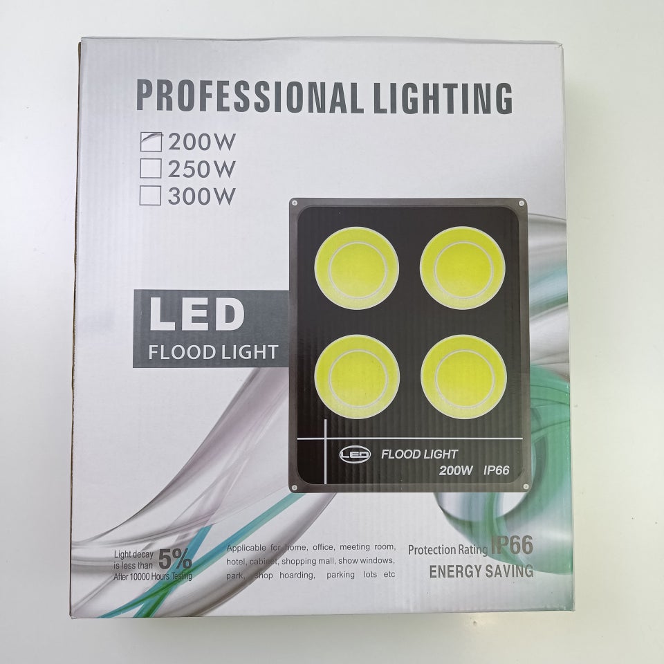 LED, NY! 200W LED Projektør 6500K /