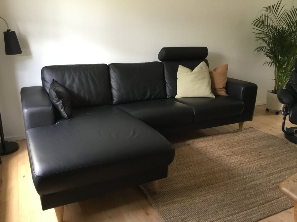 Sofa læder 3 pers