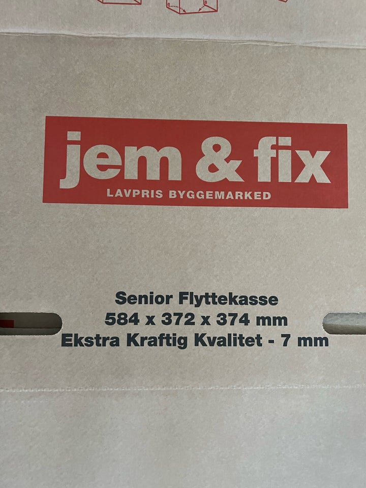 Flyttekasse, Jem fix