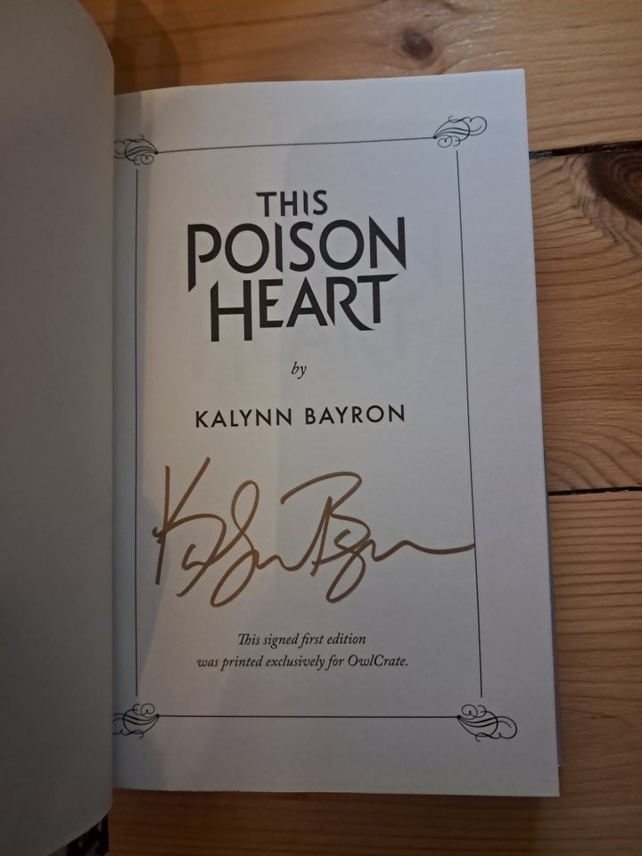 This poison heart , Kalynn bayron,