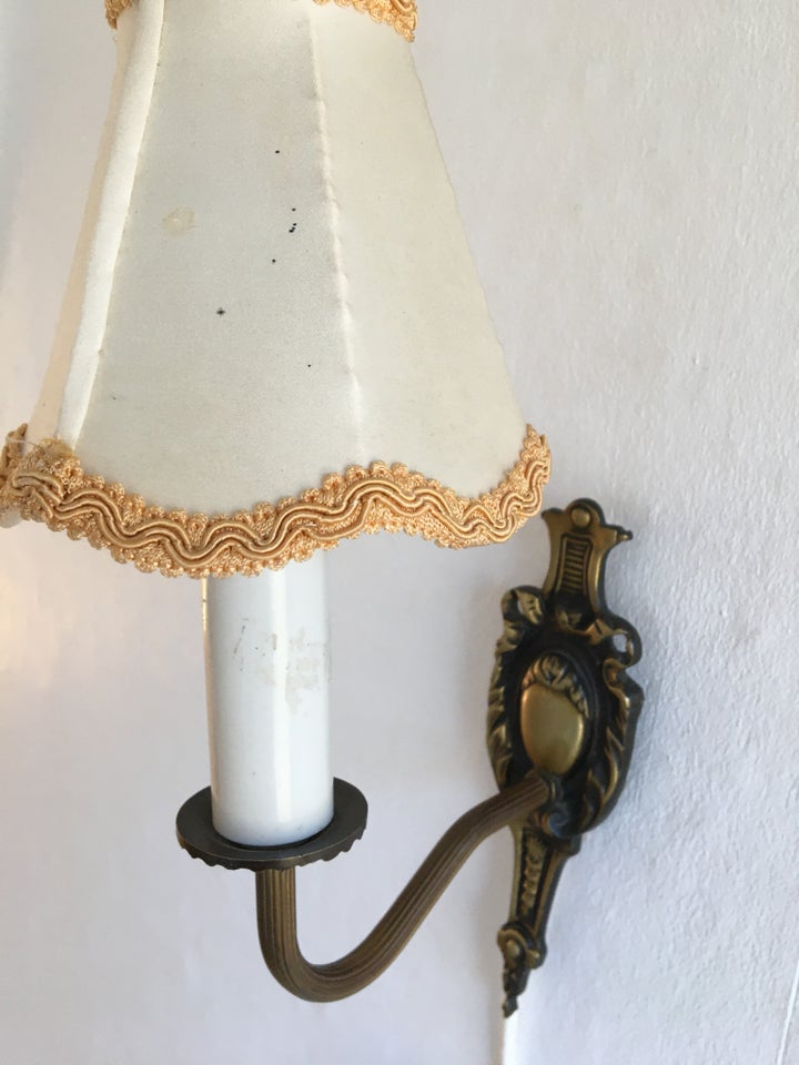 Væglampe, Gl. Messing Lampe