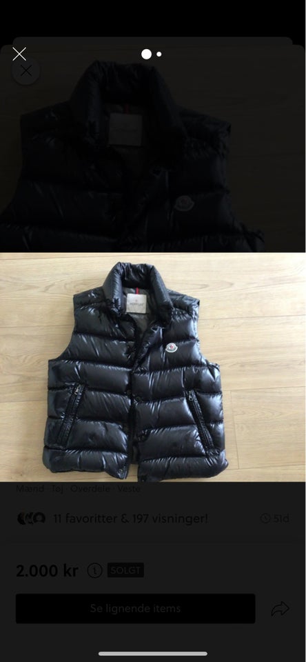 Vest str 38 Moncler