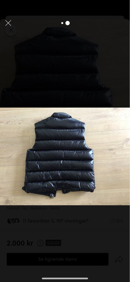 Vest str 38 Moncler