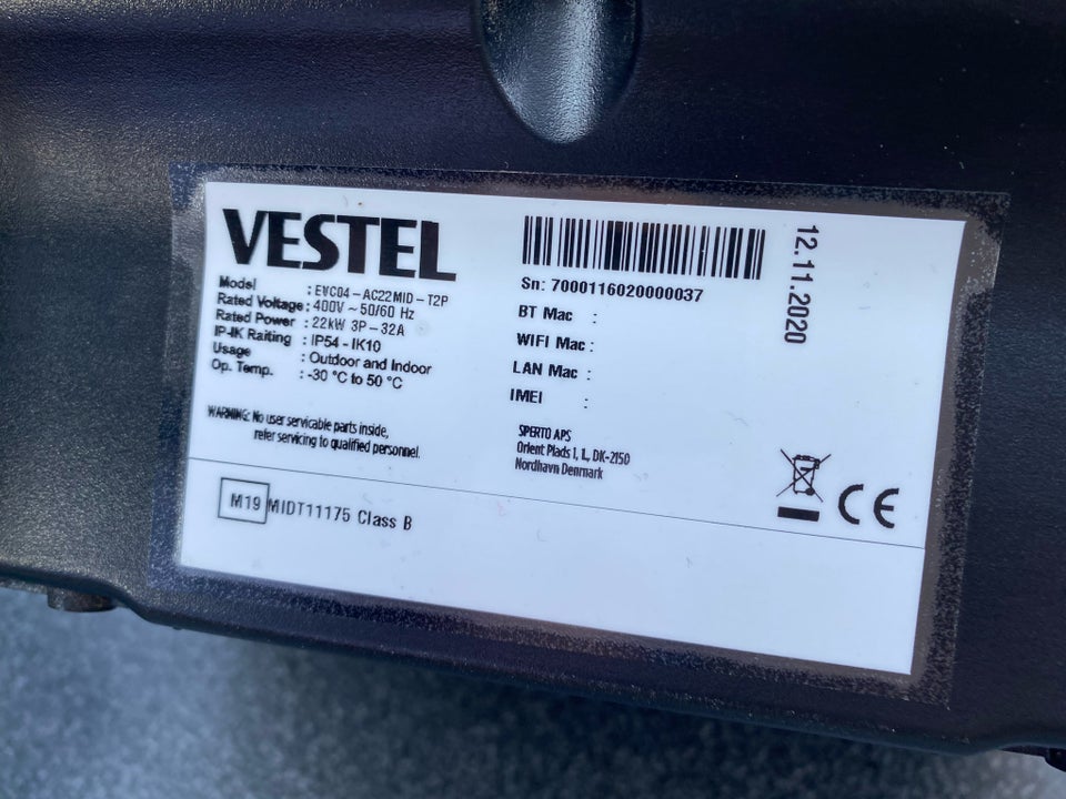 Oplader Vestel