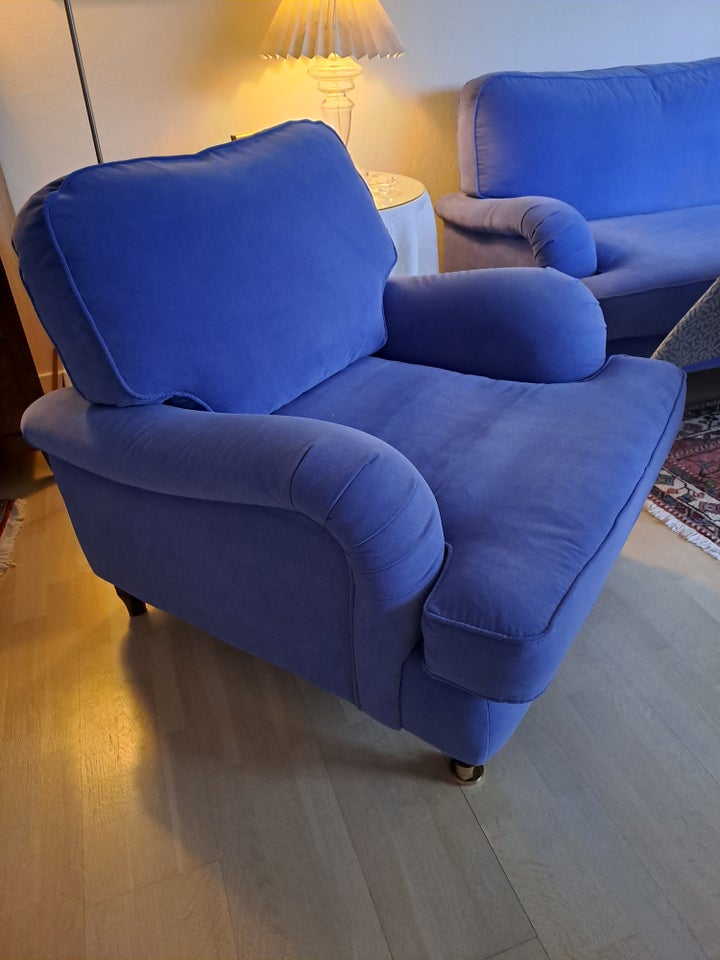 Sofagruppe, velour, 6 pers.