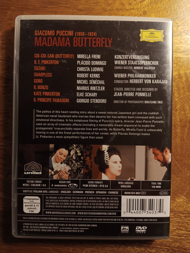 Madame Butterfly, instruktør