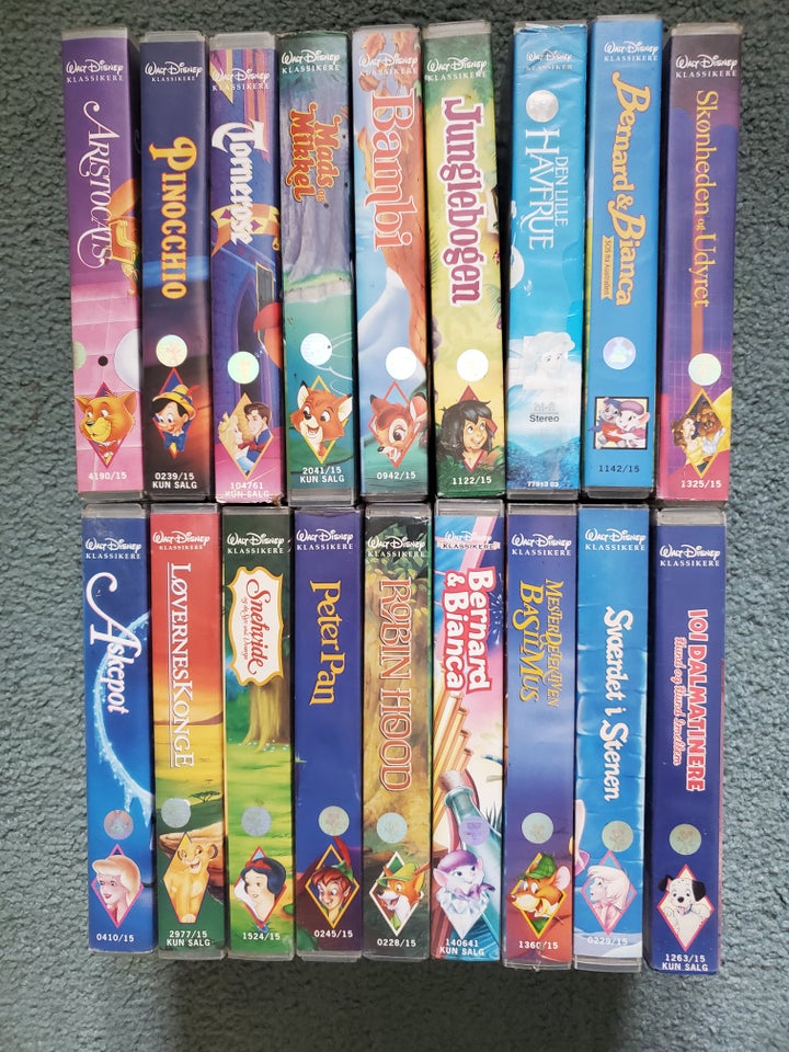 Børnefilm, Disney VHS