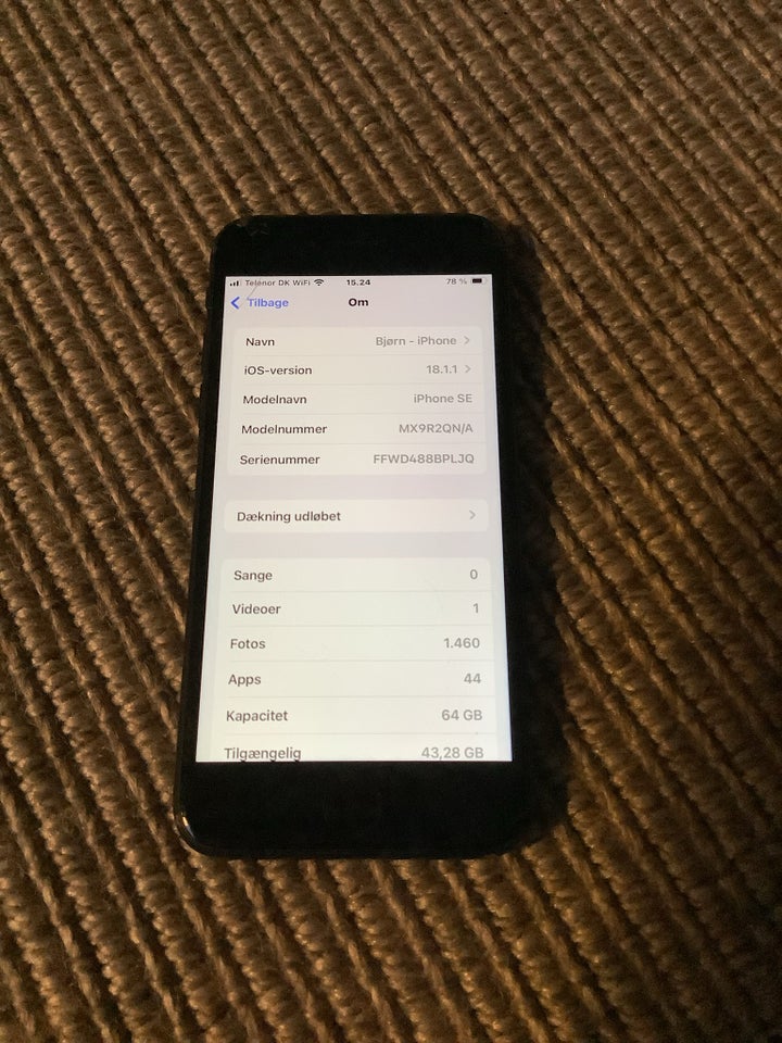 iPhone SE 2. generation, 64 GB, sort