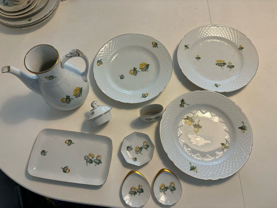 Porcelæn Kaffekande tallerken