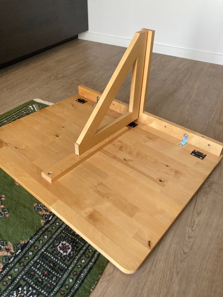 Folding wooden table for wa