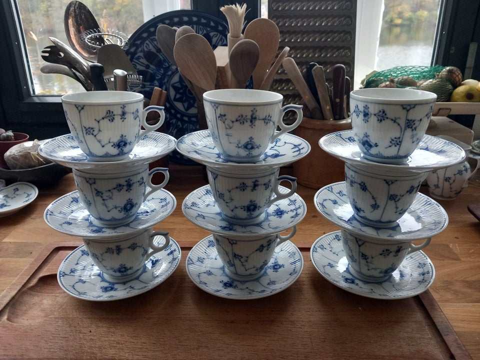 Porcelæn, Kaffestel , Musselmalet