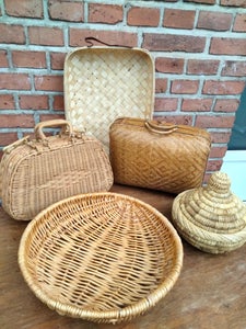 Fletkuffert kurveflet rattan