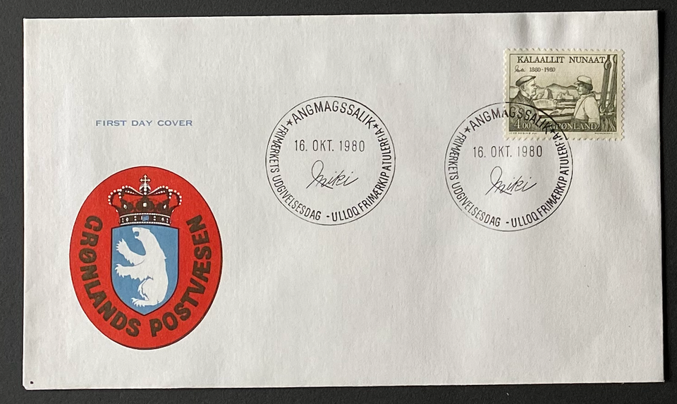 Grønland, stemplet, FDC kuvert