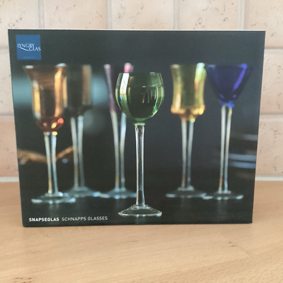 Glas, 6 NYE SNAPSEGLAS, LYNGBY GLAS