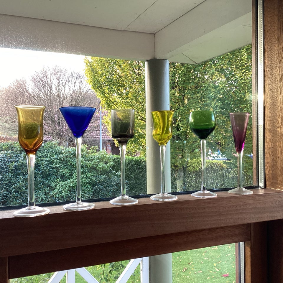 Glas, 6 NYE SNAPSEGLAS, LYNGBY GLAS