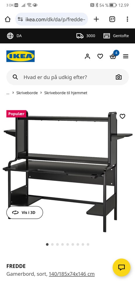 Computerbord, Fredde, IKEA