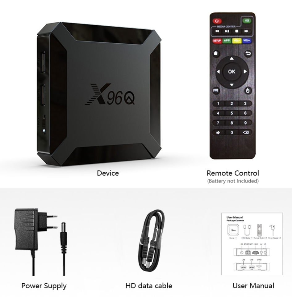 Smart android box, X96Q, Perfekt