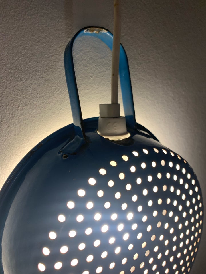 Gammel fin blå væg lampe / gammelt