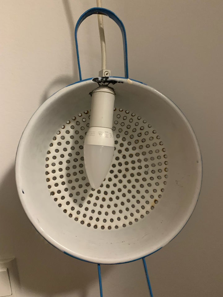 Gammel fin blå væg lampe / gammelt