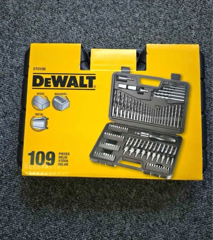 Dewalt bot-bits sæt 109 stk.,