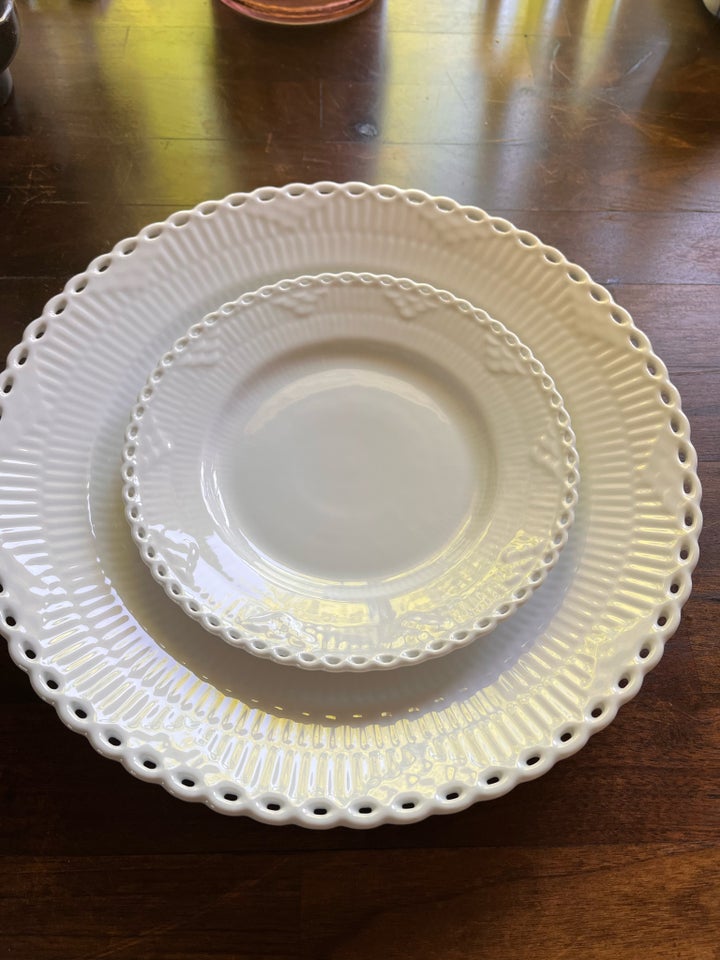 Porcelæn Helblonde tallerken
