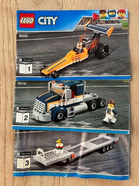 Lego City, Dragster (60151) + 60003