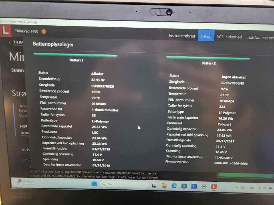 Lenovo T480 19 GHz 16 GB ram